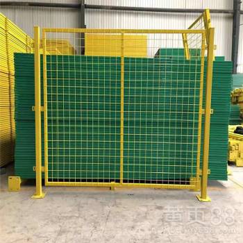 仓库车间隔离网 可移动带门金属丝网的安全防护围栏解决方案